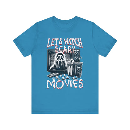 Halloween Tee, Let's watch scary movies- Short Sleeve Tee