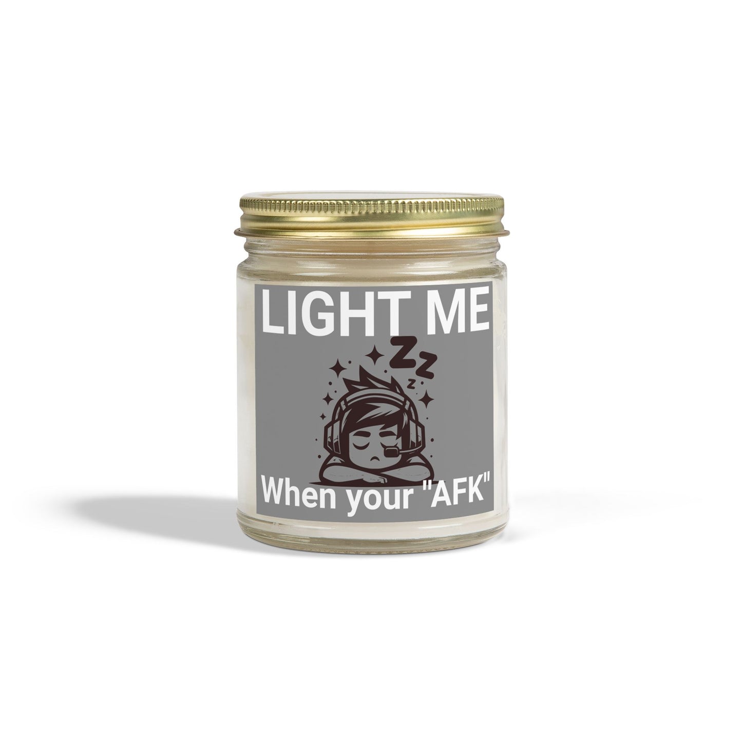 Light me when your afk- Scented Candle, 4oz-9oz- Apricot wax