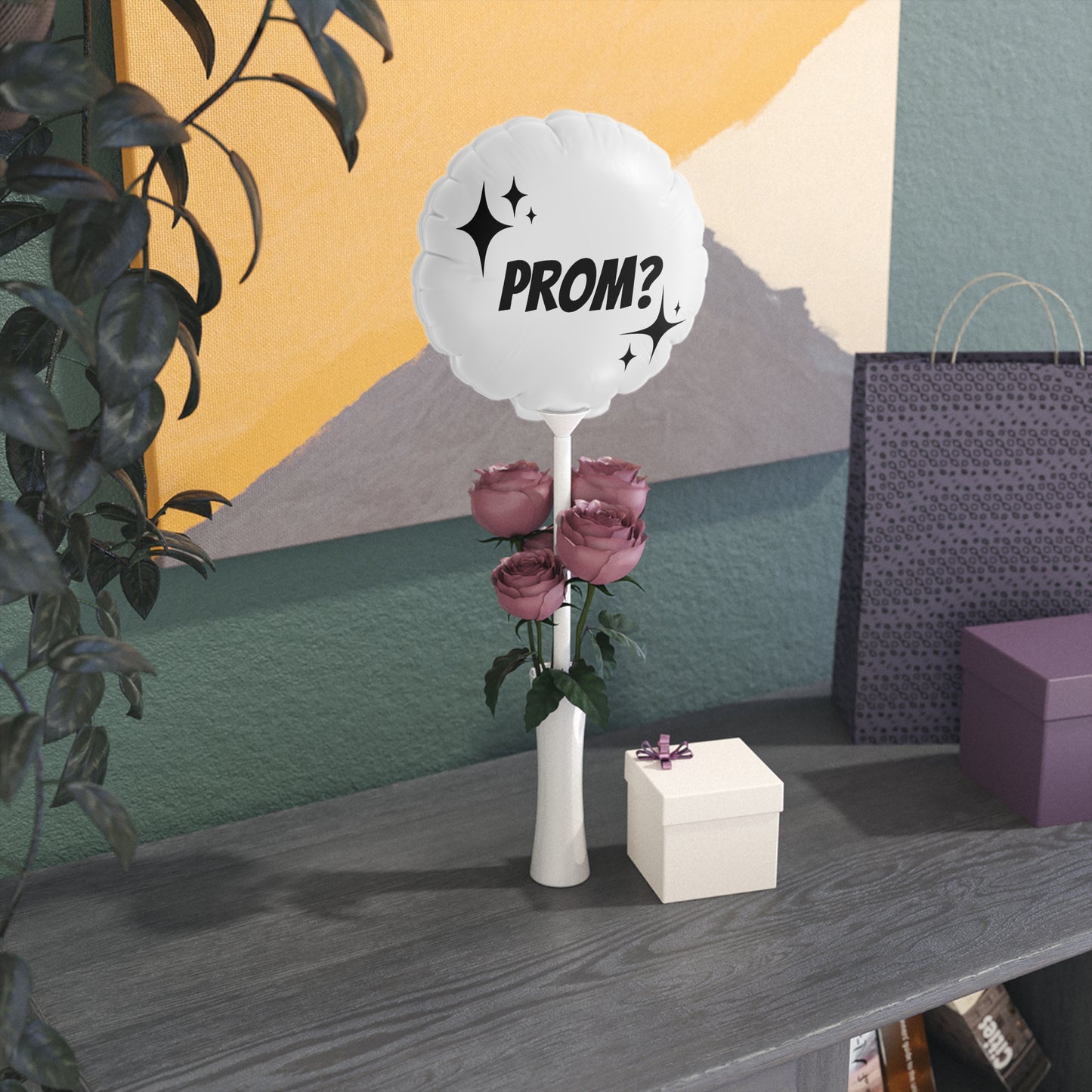 Prom? Balloon (Round and Heart-shaped), 6"