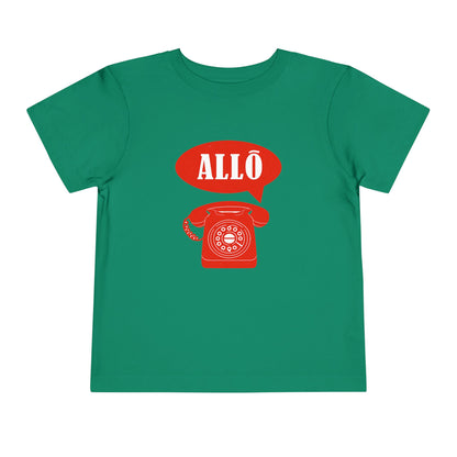 Cute Toddler Short Sleeve Tee- Retro Telephone