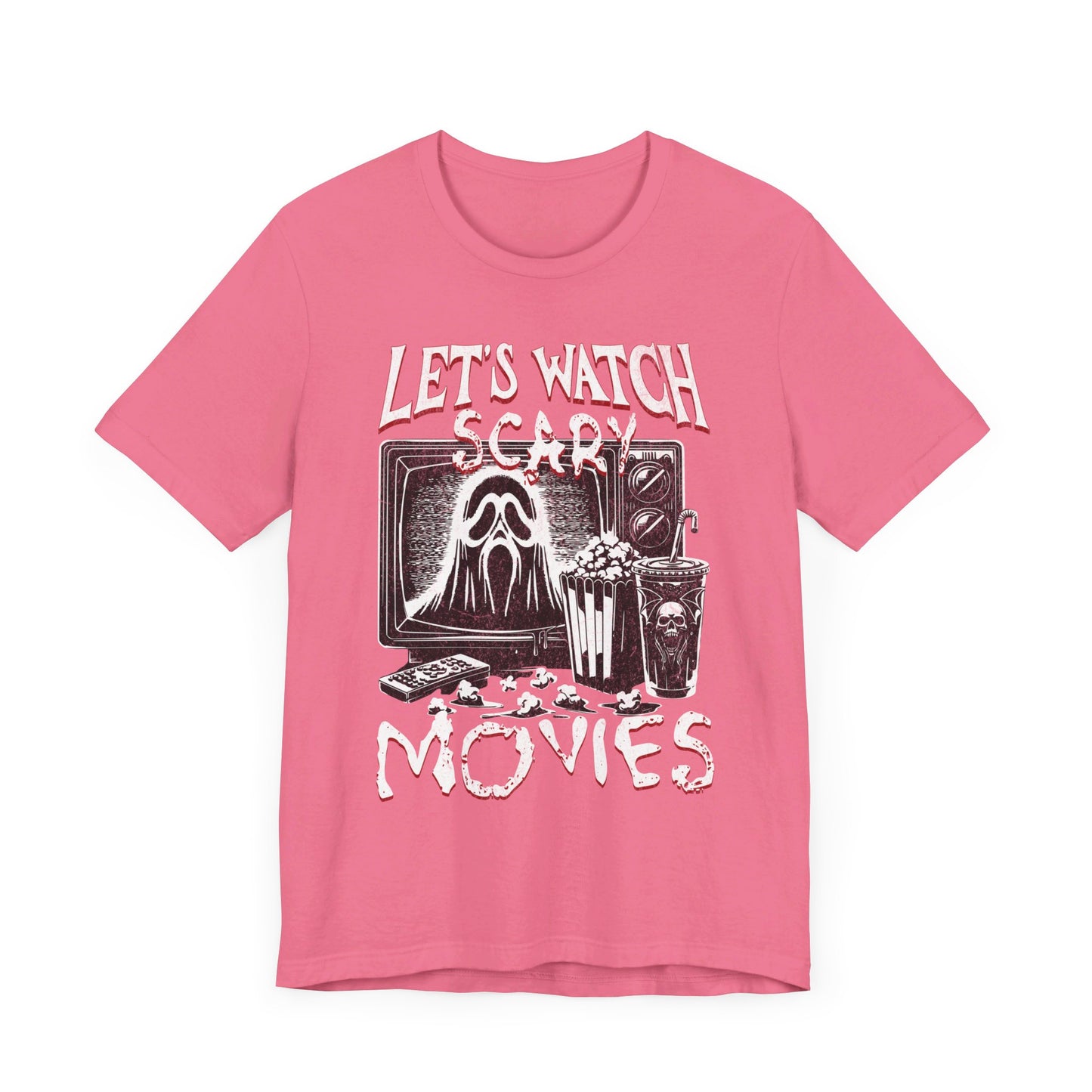 Halloween Tee, Let's watch scary movies- Short Sleeve Tee