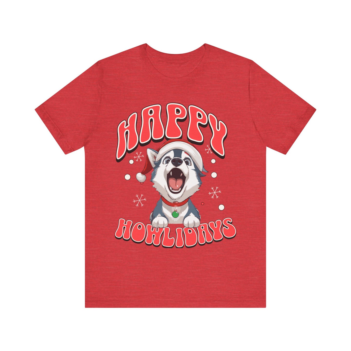 Christmas dog t-shirt | Funny Shirt |  Funny dog christmas | Graphic T-Shirt | Gift for Her | Christmas T-shirt | Dog Mom| Howling Dog Tee