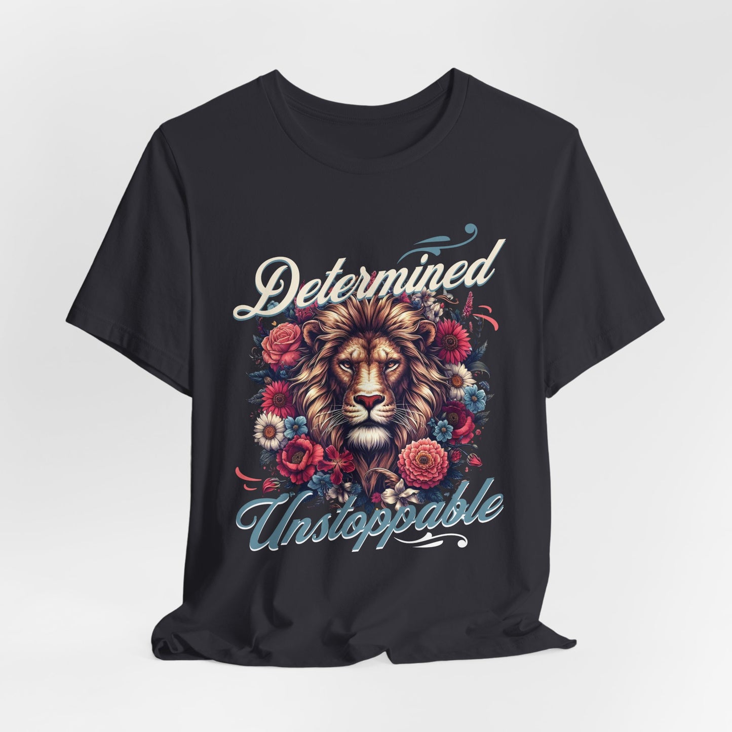 Determined&unstoppable tee, gifts for her, graphic tee, motivational tshirt, great day tee, postive shirt, try me, try it,
