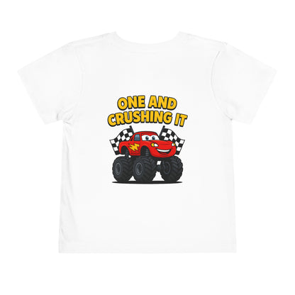 Toddler Tee Lightning McQueen Monster Truck 1st Birthday-Shirt