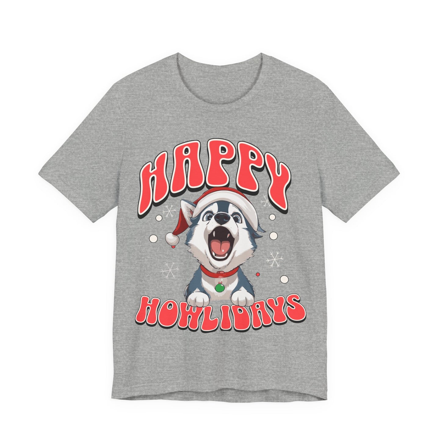Christmas dog t-shirt | Funny Shirt |  Funny dog christmas | Graphic T-Shirt | Gift for Her | Christmas T-shirt | Dog Mom| Howling Dog Tee