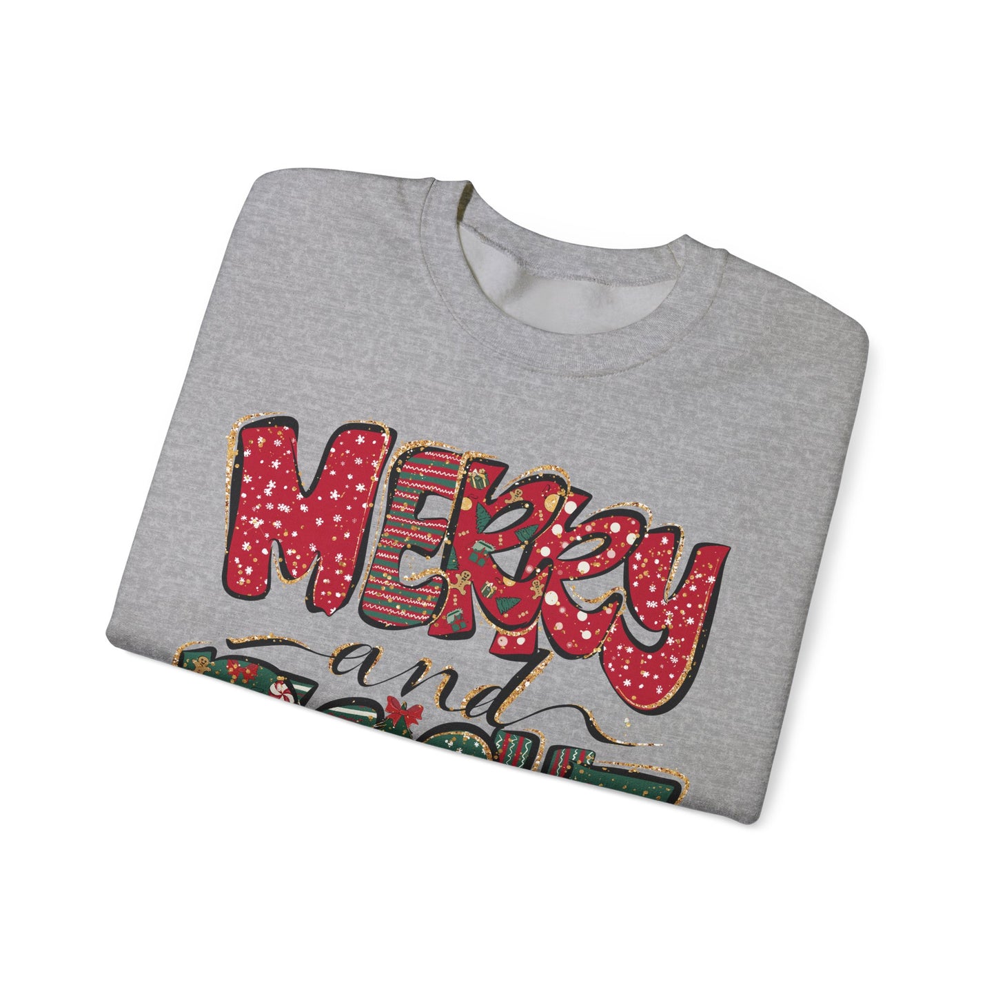 Christmas Sweatshirt, Womens Christmas Sweatshirt, Christmas Sweatshirts for Women, Christmas Merry and Bright