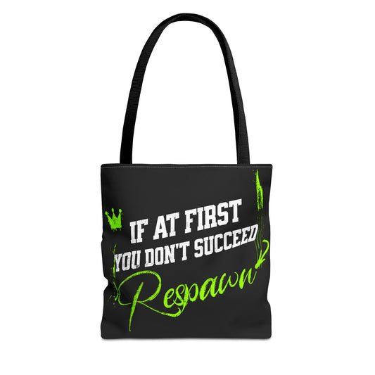 Gaming Bag - 'If at First You Don't Succeed, Respawn'