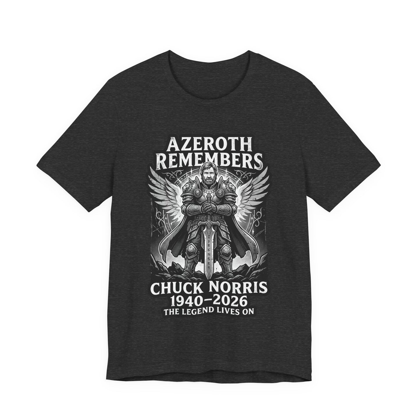 Azeroth Remembers Chuck Norris 1940–2026 - T-Shirt