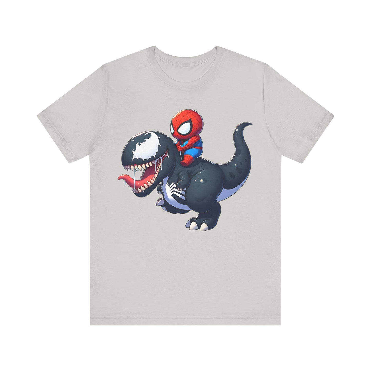 Baby Spidey Riding a Venom Dino- T-Shirt