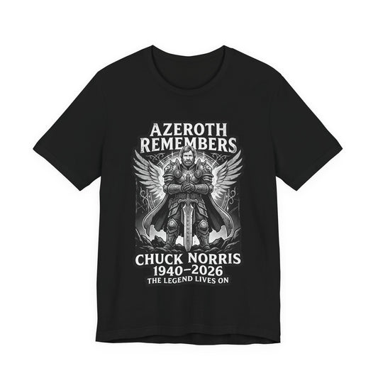 Azeroth Remembers Chuck Norris 1940–2026 - T-Shirt