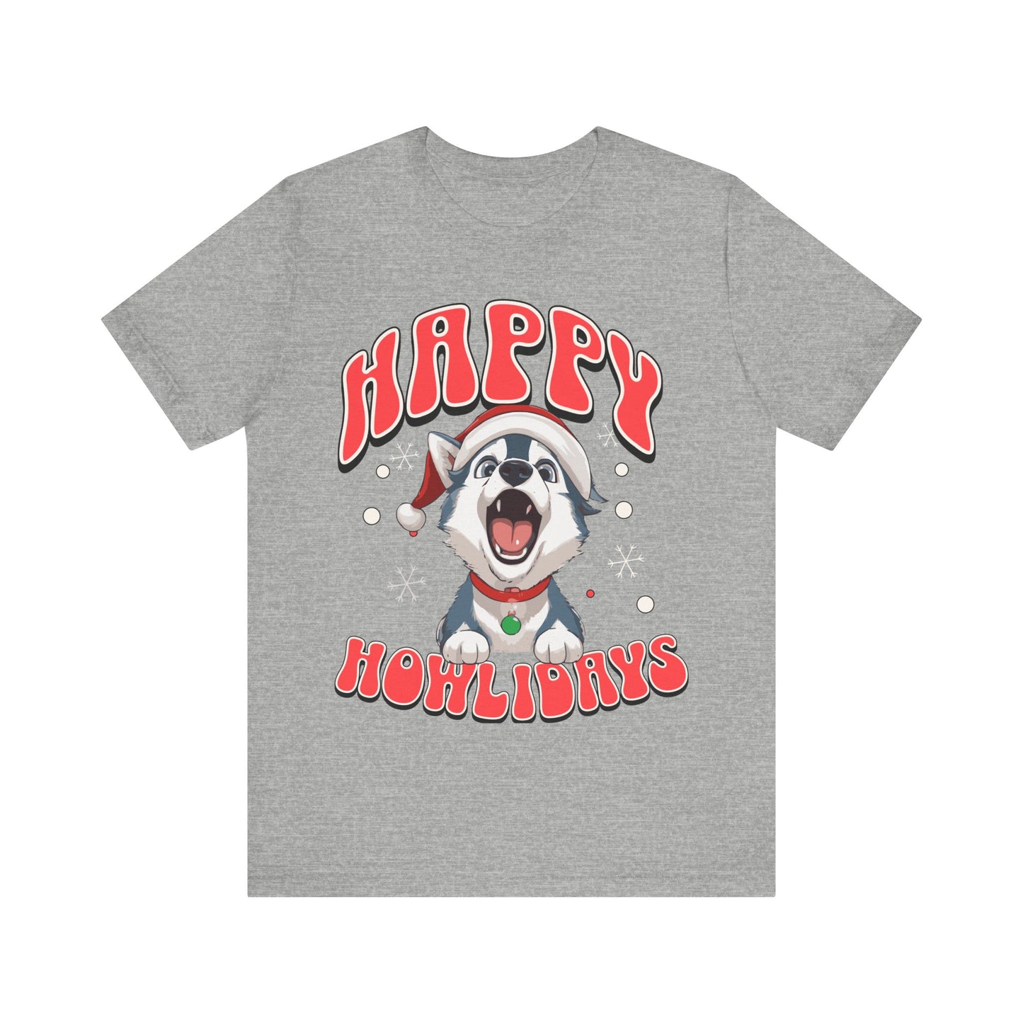 Christmas dog t-shirt | Funny Shirt |  Funny dog christmas | Graphic T-Shirt | Gift for Her | Christmas T-shirt | Dog Mom| Howling Dog Tee