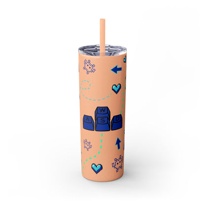 Gaming Tumbler - I Like the Way You Move, 20oz Skinny Tumbler with Straw