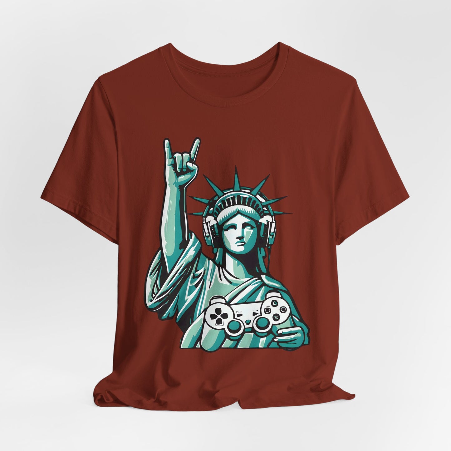 Statue of Liberty Gaming Controller Tee