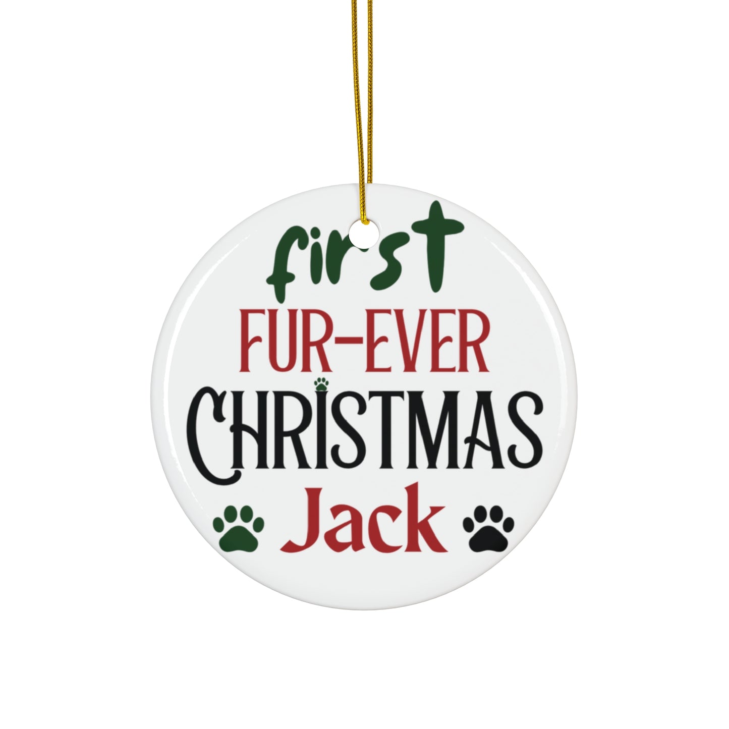 Personalized Dog Christmas Ornament - Personalized Ornament - Custom Dog Name Christmas Ornament - Pet Memorial Ornament,gift for dog,