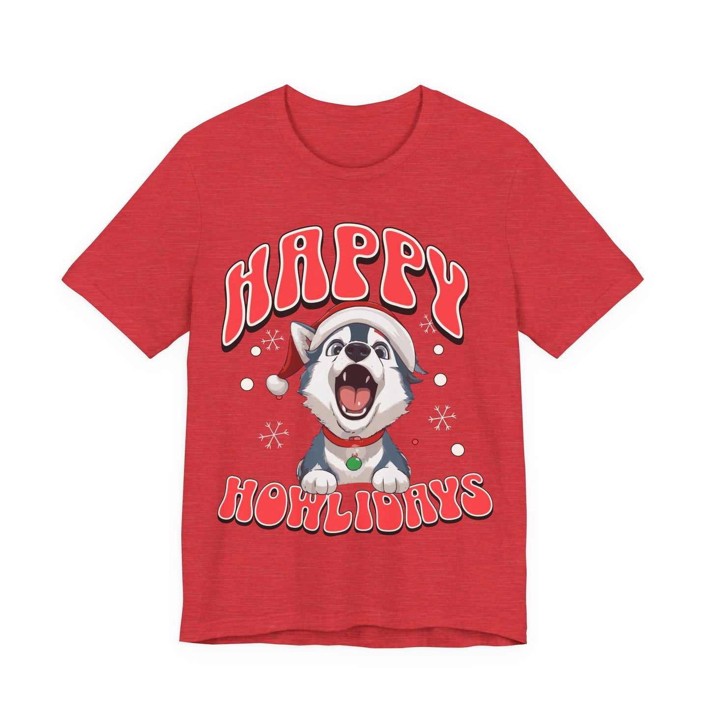 Christmas dog t-shirt | Funny Shirt |  Funny dog christmas | Graphic T-Shirt | Gift for Her | Christmas T-shirt | Dog Mom| Howling Dog Tee