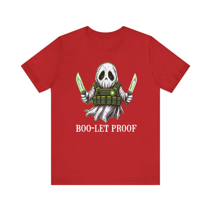 Spooky Ghost Tee, Halloween Shirt- Boo-let Proof Shirt