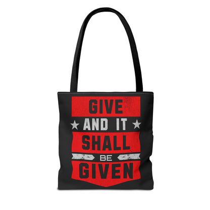 Give and It Shall Be Given Tote Bag (AOP)