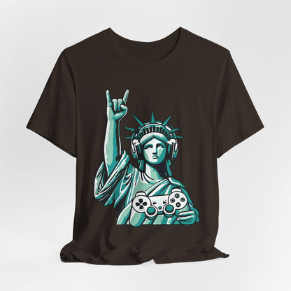 Statue of Liberty Gaming Controller Tee