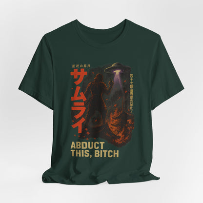 - 'Abduct This, Bitch' UFO Design-Tee