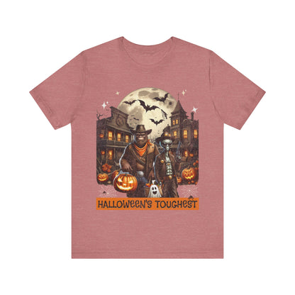 Halloween Tee with Bigfoot and Alien – 'Halloween's Toughest'