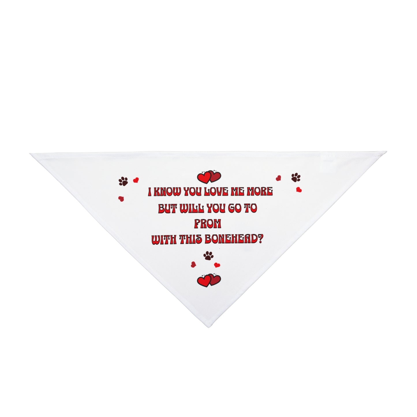 Prom with this bonehead? Pet Bandana