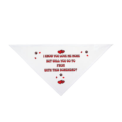 Prom with this bonehead? Pet Bandana