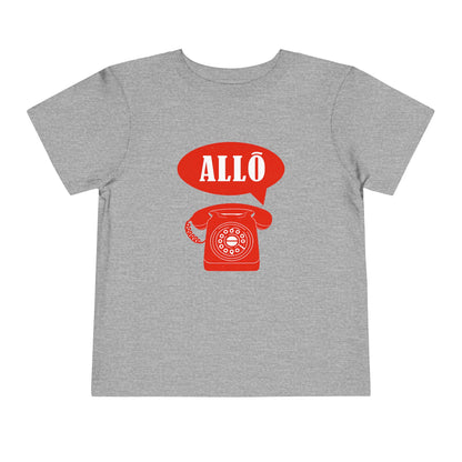Cute Toddler Short Sleeve Tee- Retro Telephone