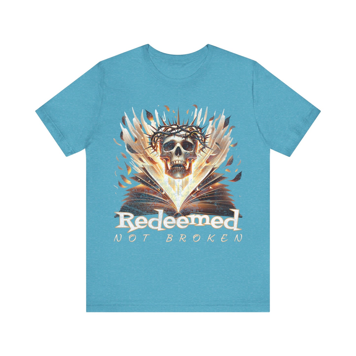 Christain tee- Redeemed Not Broken