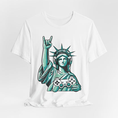 Statue of Liberty Gaming Controller Tee