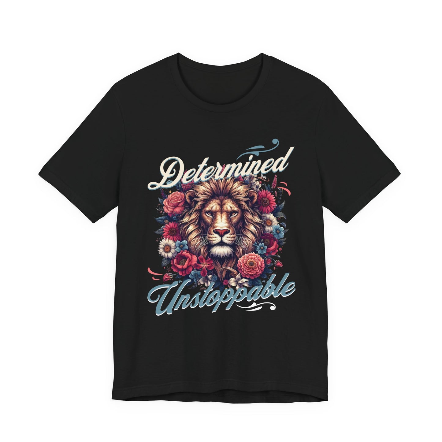 Determined&unstoppable tee, gifts for her, graphic tee, motivational tshirt, great day tee, postive shirt, try me, try it,