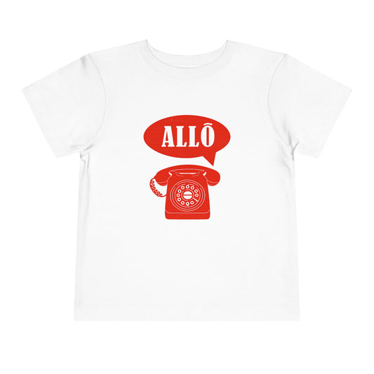Cute Toddler Short Sleeve Tee- Retro Telephone