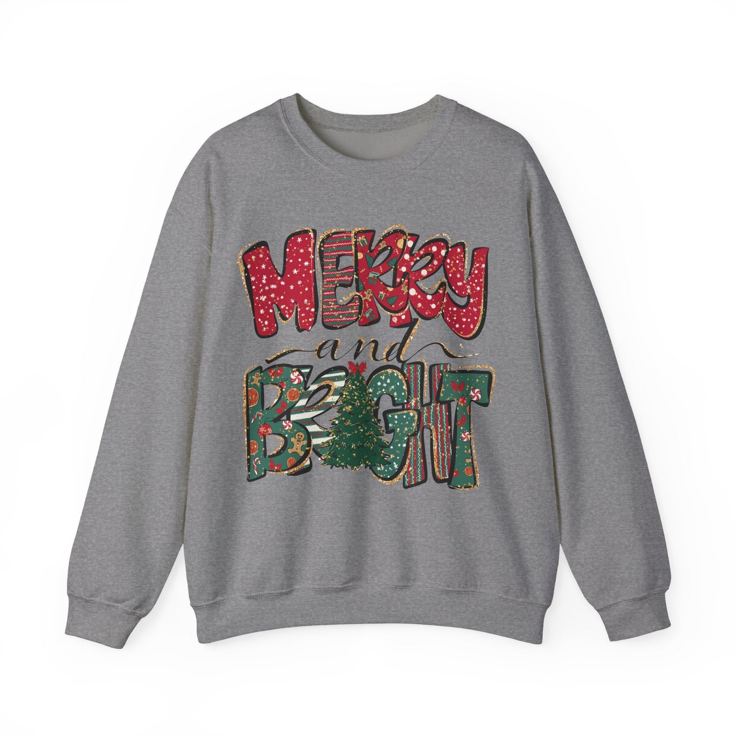 Christmas Sweatshirt, Womens Christmas Sweatshirt, Christmas Sweatshirts for Women, Christmas Merry and Bright