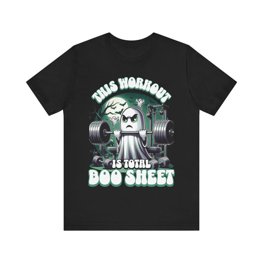 Fitness Ghost Unisex Tee - Total Boo Sheet Halloween Shirt