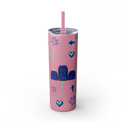 Gaming Tumbler - I Like the Way You Move, 20oz Skinny Tumbler with Straw