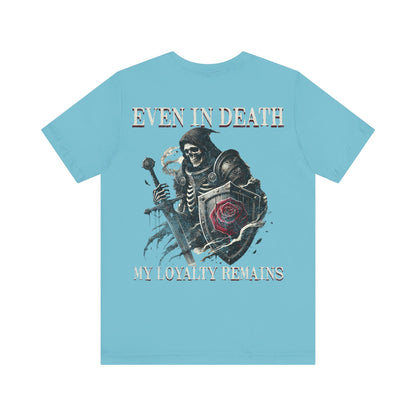 Skeleton Rose  Tee-Even in death, my loyalty remains