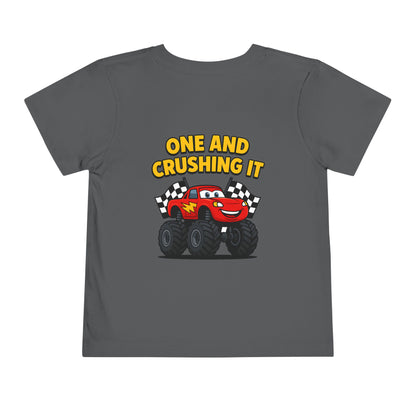 Toddler Tee Lightning McQueen Monster Truck 1st Birthday-Shirt