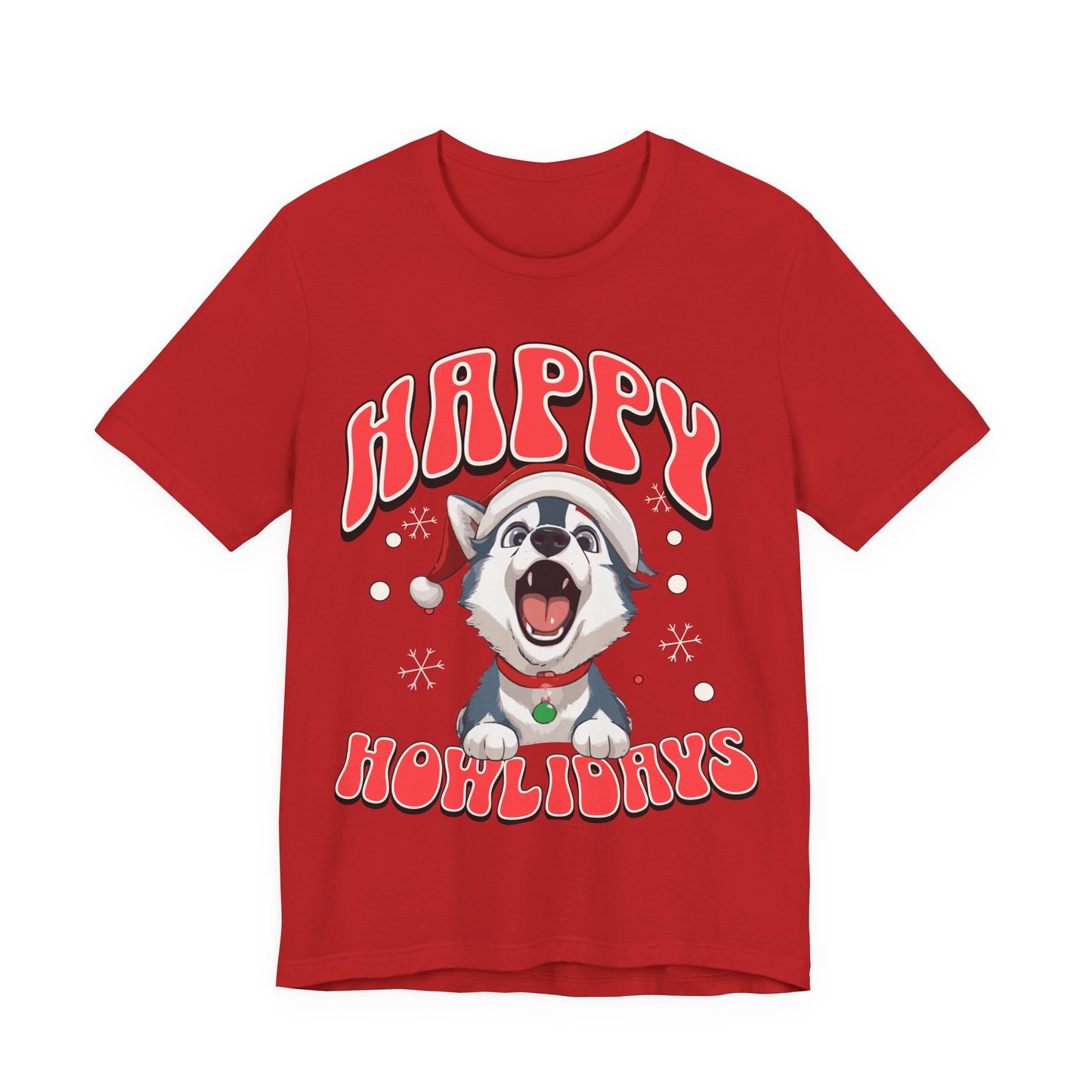 Christmas dog t-shirt | Funny Shirt |  Funny dog christmas | Graphic T-Shirt | Gift for Her | Christmas T-shirt | Dog Mom| Howling Dog Tee
