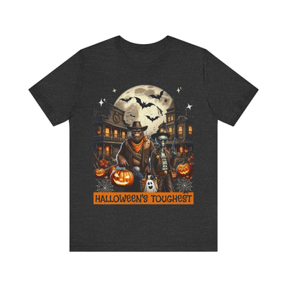 Halloween Tee with Bigfoot and Alien – 'Halloween's Toughest'