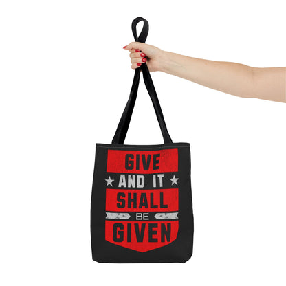 Give and It Shall Be Given Tote Bag (AOP)