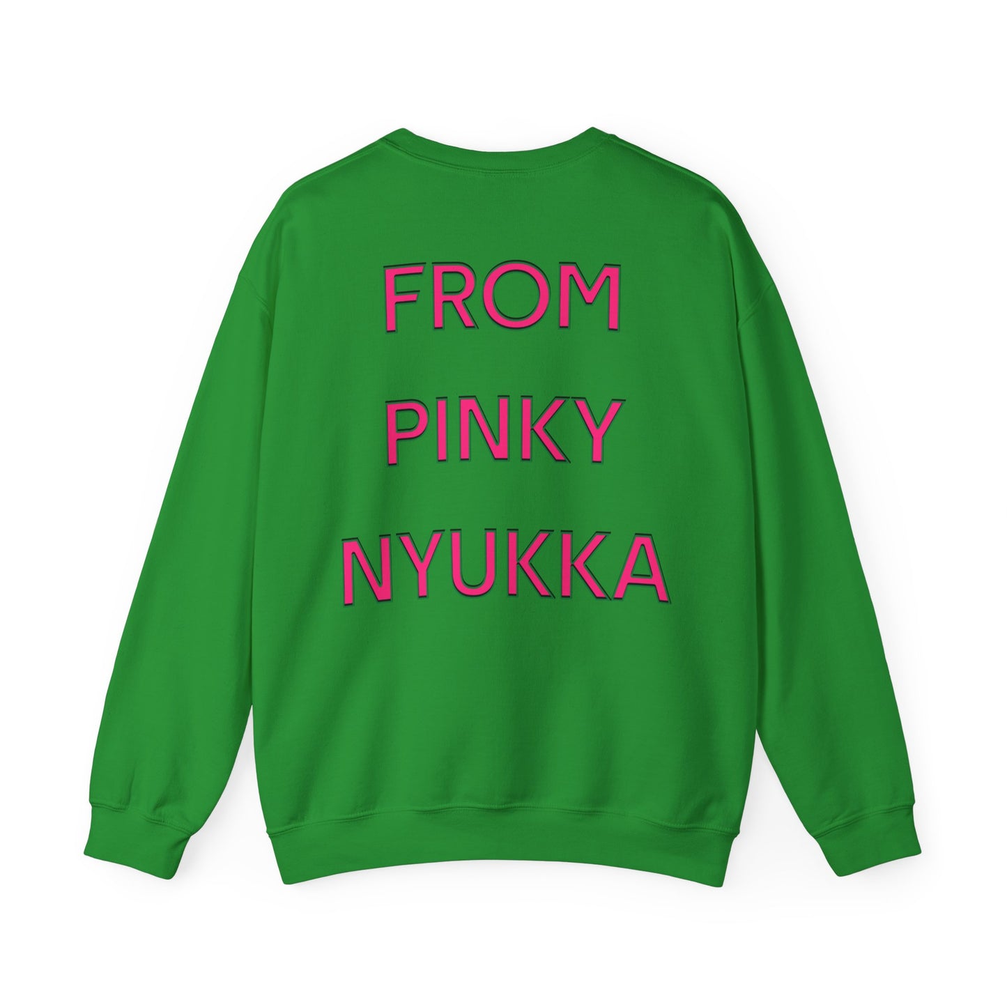 Christmas Nyukka Crewneck Sweatshirt — "Merry Christmas" from Pinky Nyukka
