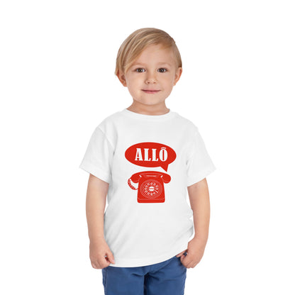 Cute Toddler Short Sleeve Tee- Retro Telephone