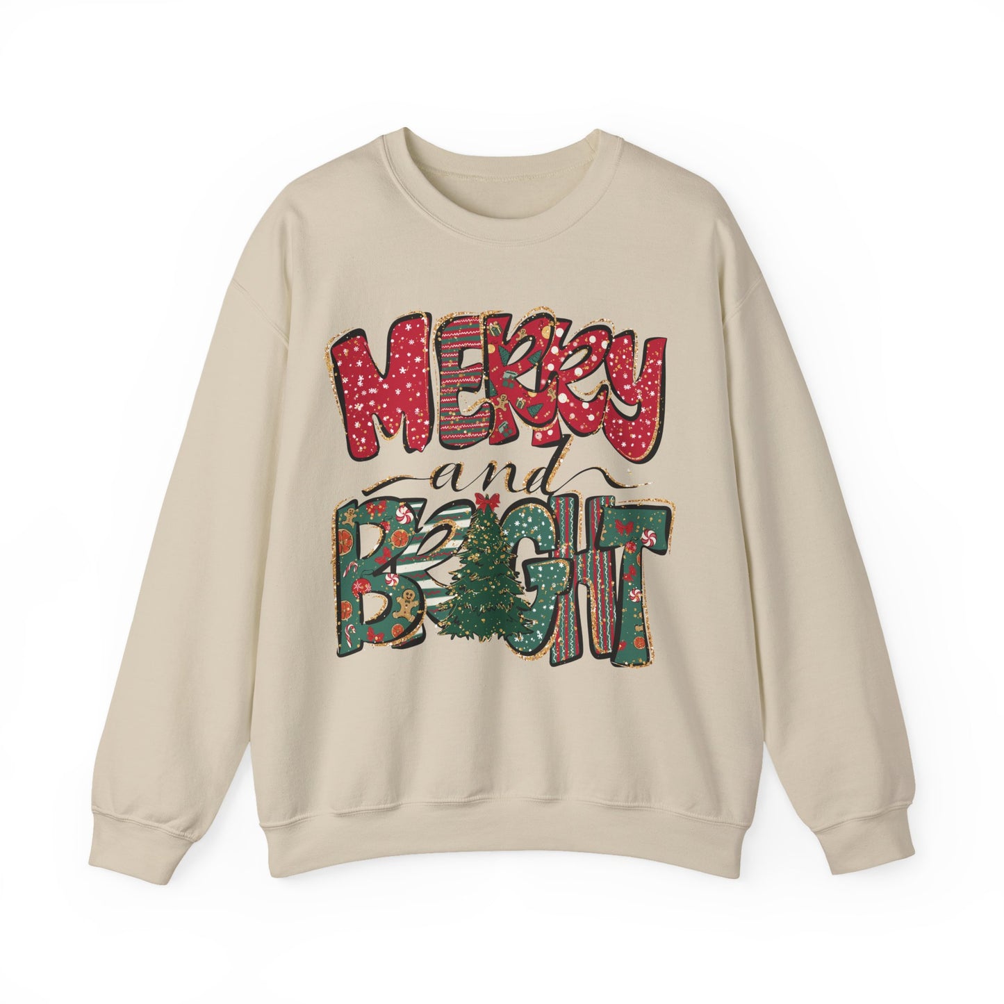 Christmas Sweatshirt, Womens Christmas Sweatshirt, Christmas Sweatshirts for Women, Christmas Merry and Bright