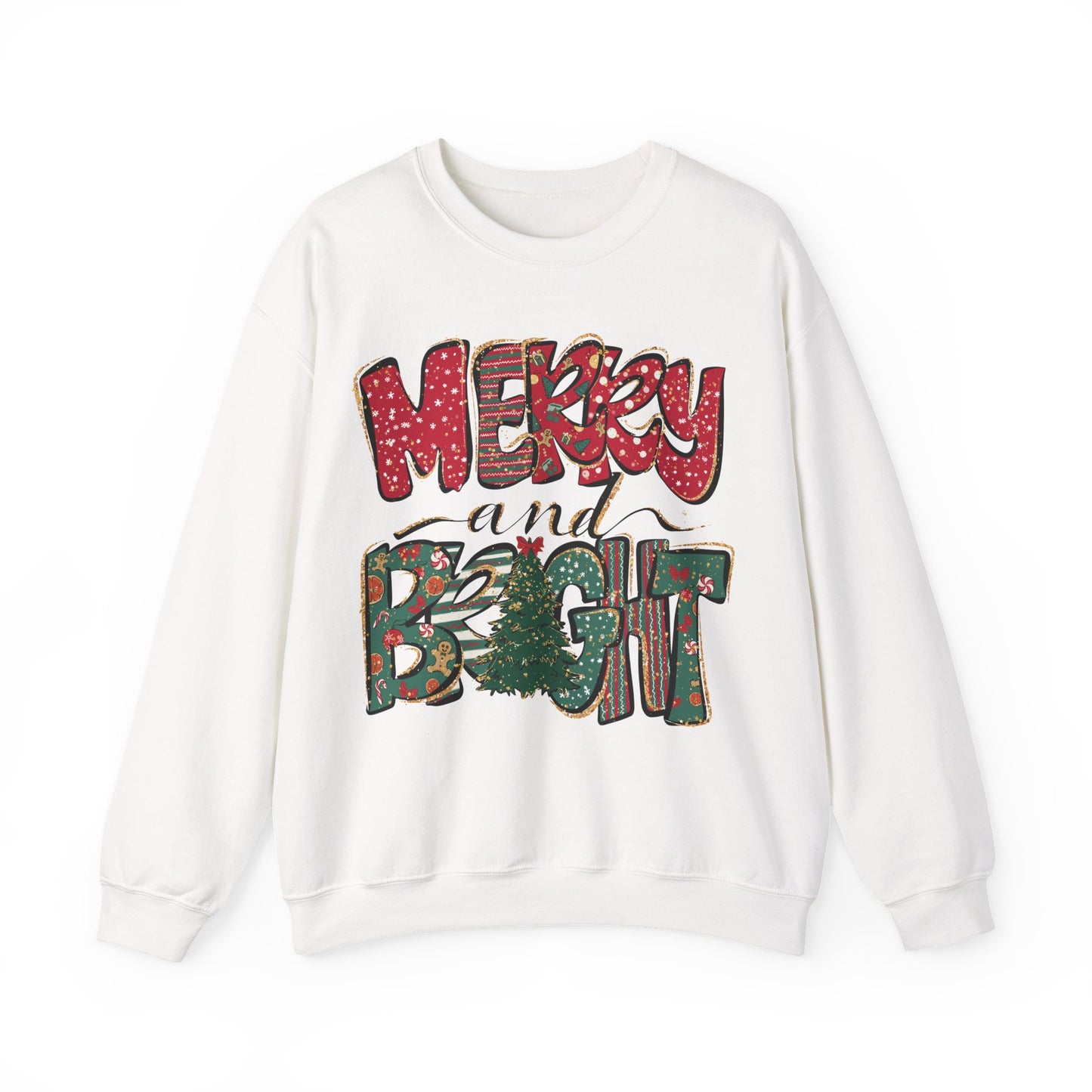 Christmas Sweatshirt, Womens Christmas Sweatshirt, Christmas Sweatshirts for Women, Christmas Merry and Bright