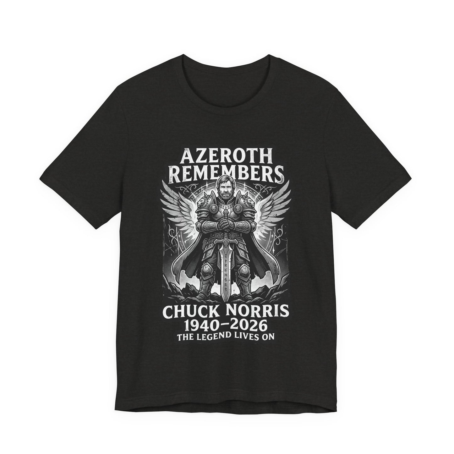 Azeroth Remembers Chuck Norris 1940–2026 - T-Shirt