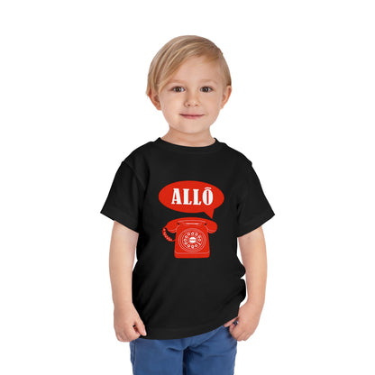 Cute Toddler Short Sleeve Tee- Retro Telephone