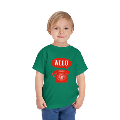 Cute Toddler Short Sleeve Tee- Retro Telephone
