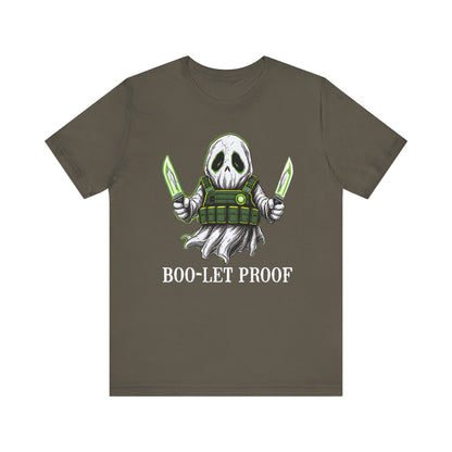 Spooky Ghost Tee, Halloween Shirt- Boo-let Proof Shirt