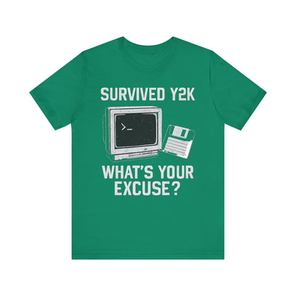 Y2K Survival Tee | Retro T-Shirt, Nostalgic Gift, Gift for Tech Lovers, Funny Graphic Tee, Birthday Gift for Nerds
