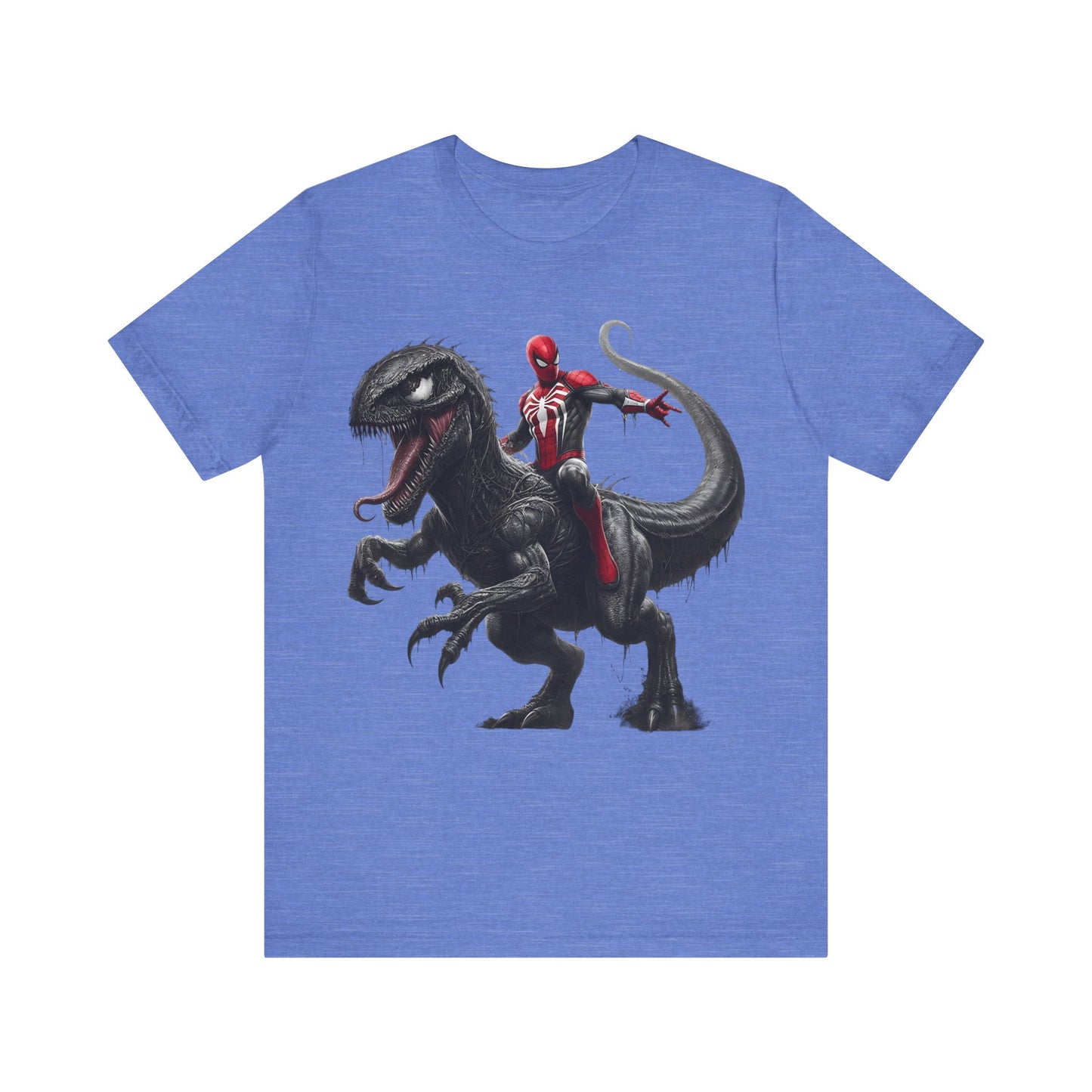 Spiderman Riding  Dinosaur- T-Shirt