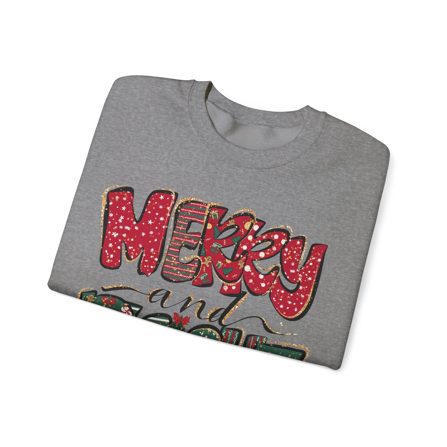 Christmas Sweatshirt, Womens Christmas Sweatshirt, Christmas Sweatshirts for Women, Christmas Merry and Bright